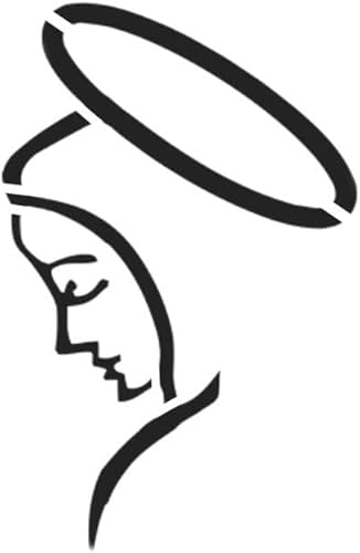 Plantilla Virgen María Plantillas Religiosas 3.2"W x 5"H