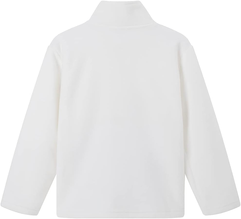 Noomelfish Girls Full Zip Soft Polar Fleece Jacket Outerwear Coat With Pockets (5-14 Years) - Image 2