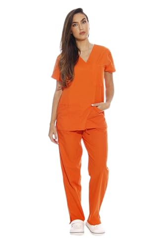 Just Love Women's Six Pocket Medical Scrubs Set (V-Neck with Cargo Pant)