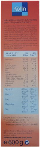 Koelln Cranberry Muesli - 1.3 lbs