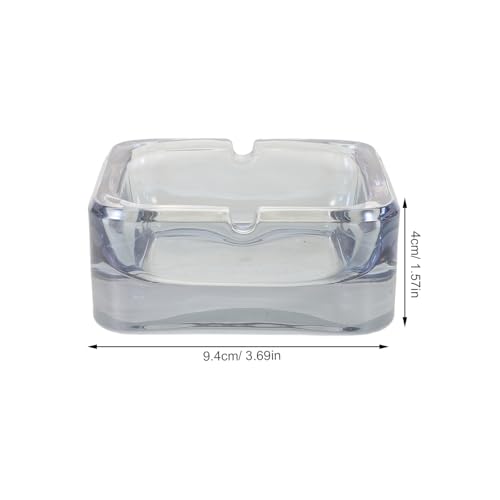 Cendrier pour terrasse Mikikit, set de 2 en verre rétro pour vos soirées sur le balcon - 3
