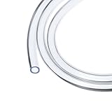 Rebower 25ft 6,4 mm x 9,5 mm klare Kunststoff-PVC-Schläuche, flexible Vinylschläuche, [für Gartenbewässerung, Wasserschlauch, Fischtank, Aquarium]