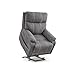 Signature Design by Ashley Next-Gen Durapella Urban Faux Leather Power Lift Recliner with Tilt Motion, Light Gray