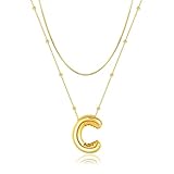 Inicial s para mujeres y niñas, delicada letra de globo, colgante con nombre del alfabeto, gargantilla en, joyería personalizada