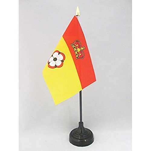 AZ FLAG, Hampshire county Table Flag 4'' x 6'', Hampshire county Mini Desk Flag 100% Polyester 15 x 10 cm