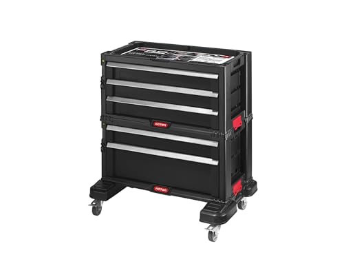 Keter 237007 Werkzeugtruhen, Schwarz/Rot, 56,2 x 28,9 x 50,2 cm 1 Keter 237007 Werkzeugtruhen, Schwarz/Rot, 56,2 x 28,9 x 50,2 cm