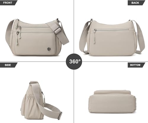 Image of Pealwel Casual Crossbody Bag with Anti Theft Pocket - Women Lightweight Water-Resistant Purse Bag