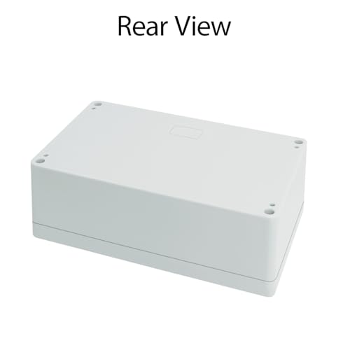Image of Junction Box Waterproof Plastic Project Box IP65 Plastic Project Box Electrical Box Enclosure Gray White 7.87 inchx 4.72 inchx 2.95 inch(200x120x75mm)