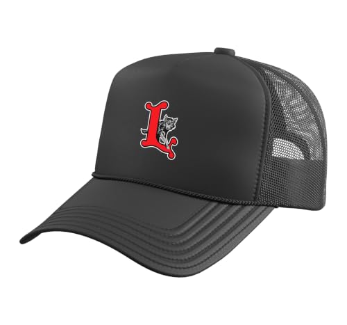 Lebo Wolves Trucker Hat with Adjustable Mesh Back, Black