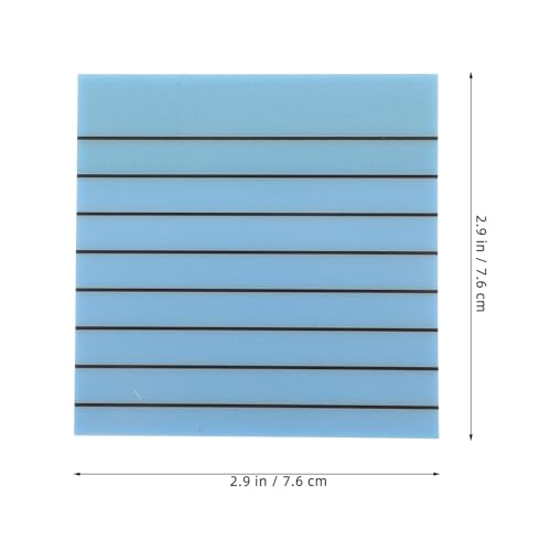 Blocs-notes autocollants lignés lot de 4 carnets adhésifs colorés format portable pour bureau - 6