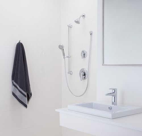 Kit de acabados metálicos Moen T9342EP15 para ducha comercial Posi Temp Transfer, 1,5 GPM (válvula no incluida), cromado miniatura 4