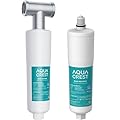 AQUA CREST AP431 AP430SS Whole House Scale Inhibitor Inline Water System 1 Pack and AQUA CREST Replacement for Aqua-Pure AP430SS, Whole House Scale Inhibitor Water Filter 1 Pack