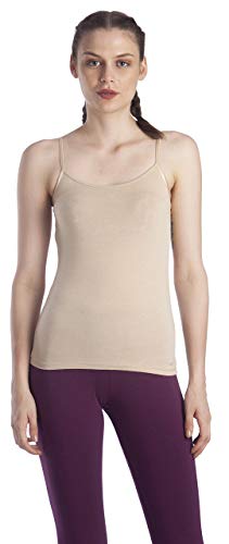 Image of Lavos Women's Camisoles, Sleeveless Long Tank Top, Anti-Microbial Bamboo Cotton Camisole Slip, Adjustable Straps Spaghetti Tops, Comfortable Inner Slips for Women