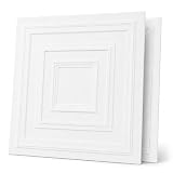 (100 pezzi) Pannelli in morbido polistirene, per soffitto e per pareti, 50x50 cm, decorazi...