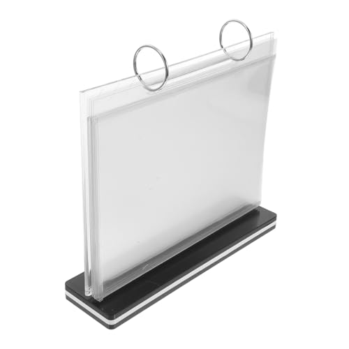 STOBOK Greeting Card Display Rack Holder Display Stand Tabletop Sign Holder for Restaurant Bar Event