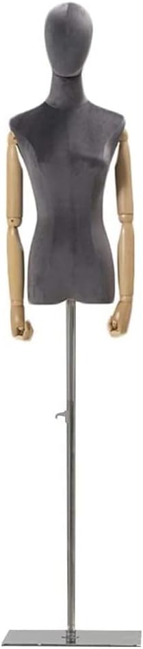 Dress Form Female Bust Mannequin Torso,Clothing Display Mannequins,Shopping Center/Clothing Store/Display Cabinet/Female Bust Model,Gray,2,Small
