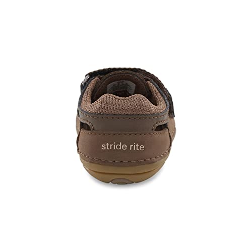 Stride Rite Baby Sm Adam First Walker Shoe, Brown, 3.5 Wide Us Unisex Infant #TOP3