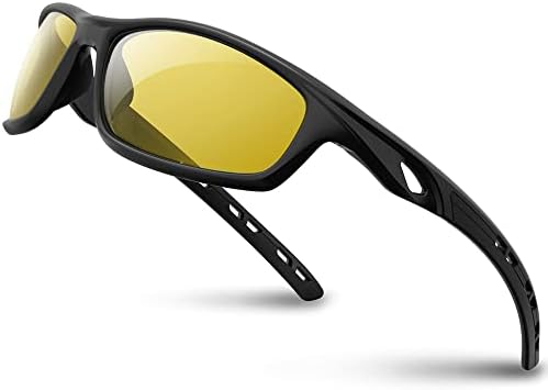 RIVBOS Polarized Sports Sunglasses Driving shades For Men TR90 Unbreakable Frame RB831