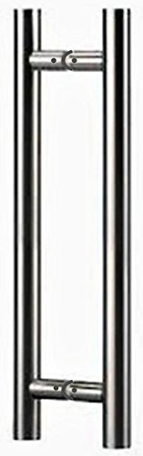 Paire bâton de maréchal inox 304 poignée tirage droit Ø32 L.600 axe 400 mm - 695