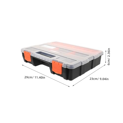 Boîte de rangement compartiments plastique portable avec fermeture sécurisée
