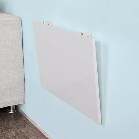 ALBANIO Wall Mounted Table | Folding Laptop Table, Study Table, Office | Foldable Large Desk | Wall Mounting Folding Shelf Multipurpose (23.5X 18 Inches White) 3