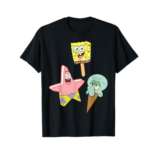 SpongeBob SquarePants Ice Cream Characters T-Shirt