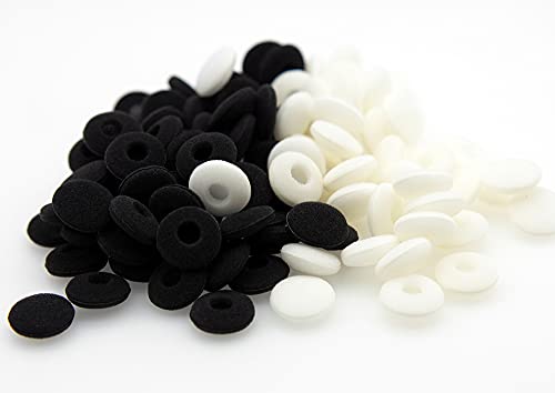 Faaeal 15 Pairs Soft Foam Earbuds Headphone Earpads Ear Bud Pad Cushion Replacement Sponge Covers Compatible With Airpods Ipod Iphone Itouch Ipad Headsets/Faaeal In Ear Earphones (White) #TOP5
