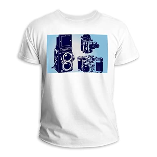 T-shirt court col rond coton multicolore anti-transpiring M