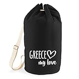 Spacieux et polyvalent : avec 20 litres de volume, le Greece my love Le sac de sport a suffisamment d'espace et peut être utilisé comme sac de plage, sac de voyage ou sac à dos de fitness.