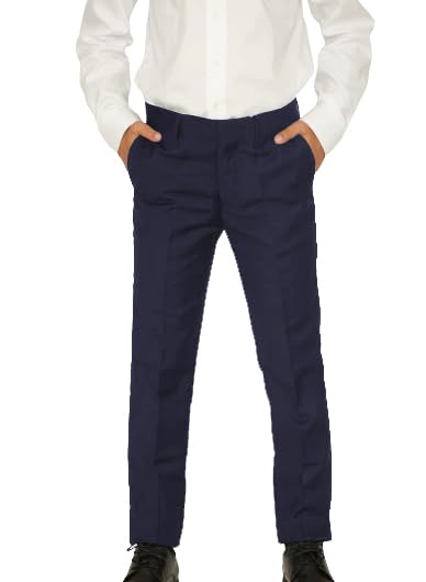 vkwear Kids Boys Junior Toddler Flat Front Slim Fit Formal Dress Pants Slacks