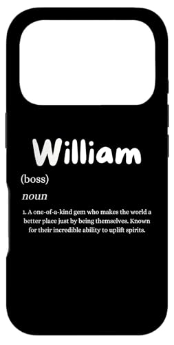 William Definition ���O����J�X�^���R�X�`���[�� �X�}�z�P�[�X iPhone 17 Pro �p