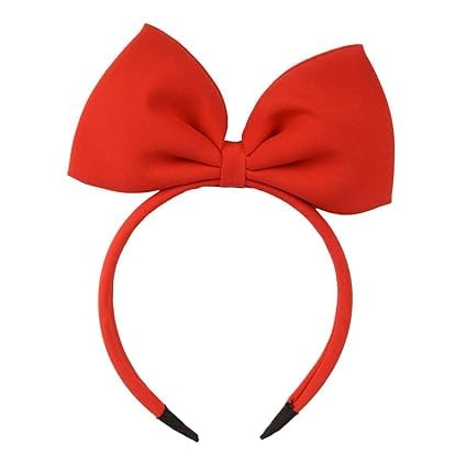 1 pcs Hair Band Bow Headbands Headdress for Women and Girls, Perfect Hair Accessories for Party and Cosplay (Red)-image-9