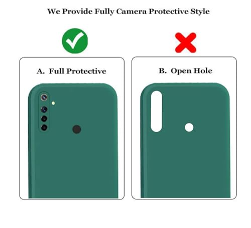 Image of A rtistque Back Cover Case for Realme 5 / 5i / 5s / Narzo 10 with Camera Protection |Shockproof TPU|Stylish Protective Design|Slim Fit | Ultra Matte | Realme 5 / 5i / 5s / Narzo 10 Back Cover - Green