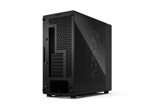 Image of Fractal Design North XL RC Charcoal Black TG Dark - Reverse Connection Motherboard Compatible - Three 140mm Aspect PWM Fans Included- Type C USB - ATX Airflow Full Tower PC Gaming case
