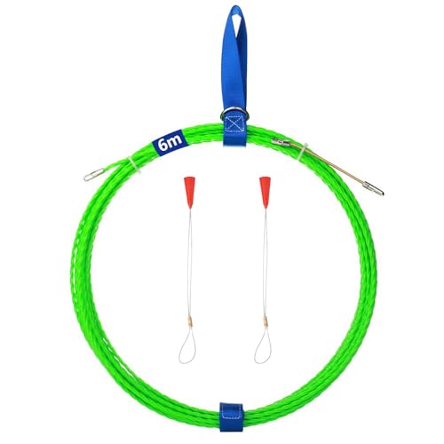 QZATACAEN 6M 4.0mm Fish Tape Cable Puller Fish Tape Wire Tool Power Cable Pulling Tool Suitable for Cable Routing in Pipeline Electrical installations