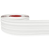 PRO FLEX White Vinyl Wall Base Decor, 6 inch X 40 ft Wall Base Trim with Super Strong Peel and Stick