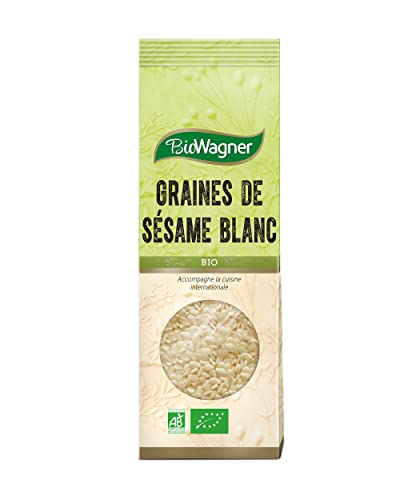 BIOWAGNER Graines de Sésame Blanc Bio Sachet 60 g