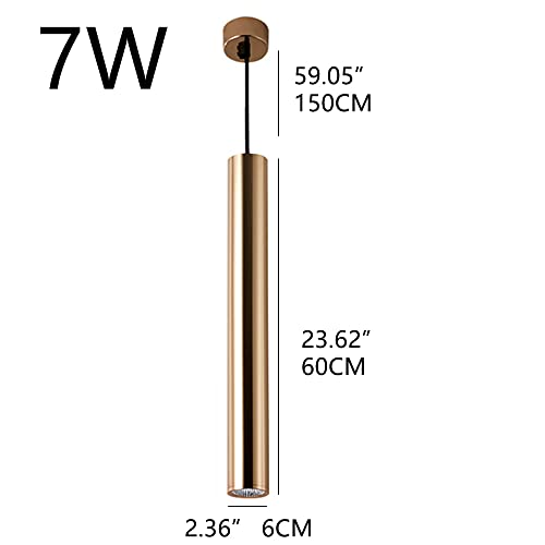 Lanterne éclairage led tube blanc suspendu long cylindre de 60cm - 2