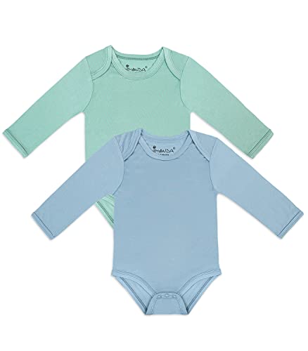 Jimonda Baby Bodysuits Long Sleeve Bamboo Onesie For Baby Boy Baby Girl Clothes 0-24Months #TOP6