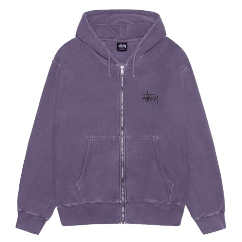 [ステューシー] ジップアップパーカー 1975001 BASIC ZIP HOODIE PIGMENT DYED [並行輸入] (JP, アルファベット, S, GRAPE)