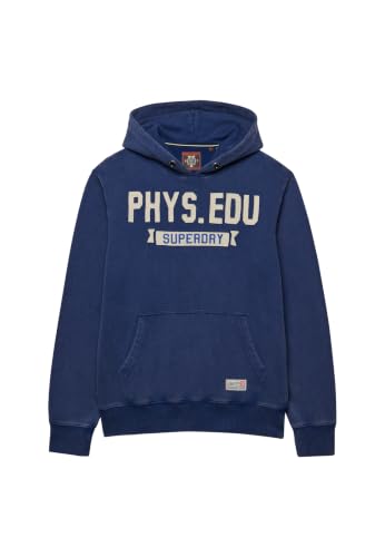 Superdry Track Hood Lot de 1 Sweat à Capuche pour Homme, Bleu Marine (Supermarine Navy), S
