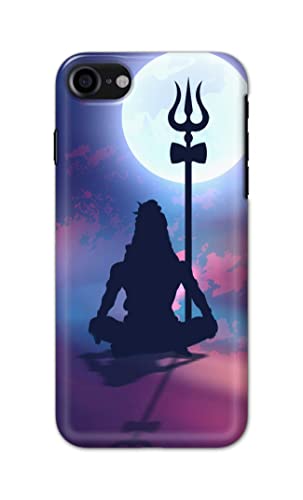 Image of Printed Hard Back Cover Case for Apple iPhone 7 | iPhone 8 | iPhone SE 2020 | SE2 2020 | iPhone SE3 2022 Back Cover (Lord Shiva) -702