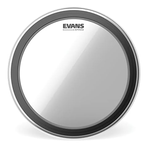 Evans EMAD2 20” Clear Bass Drum Head Cover