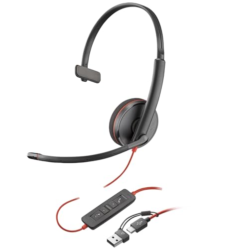 Poly Blackwire 3210 micro-casque réduction de bruit USB - 2