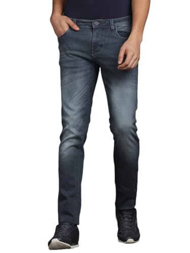Jean pour homme Turtle Denim en coton stretch ajusté aux finitions haut de gamme