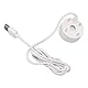 Wifehelper 12-Kopf-Ultraschall-Teichnebler, 400 W, Zerstäuber, Nebelmaschine für Innen- und Außenteiche, Bonsai, Springbrunnen mit USB-Schnittstelle, Gartenbrunnen-Zubehör (White)