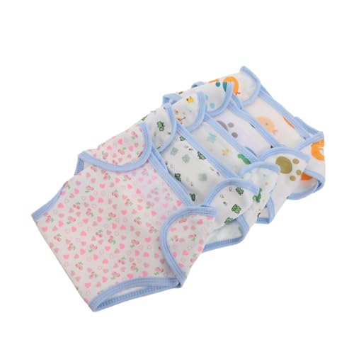 Homoyoyo 5 Pañales de Tela Ajustados para Ñiño, Pañales de Algodón Lavables y Reutilizables Estampados Infantiles, Pantalones de Entrenamiento Cómodos y Transpirables para Recién Nacidos
