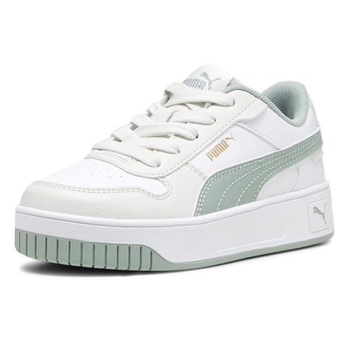 PUMA Kids Girls Carina Street Lace Up Sneakers Shoes Casual - Green, White2