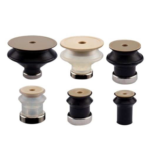 Aspirador neumático de silicona negro ZP-13BN-PEEK para vacío