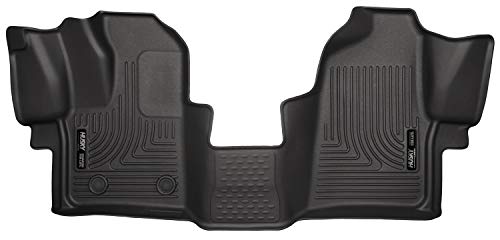 Husky Liners Weatherbeater Series | Front Floor Liners - Black | 18771 | Fits 2015-2021 Ford Transit-150/250/350/HD 2 Pcs